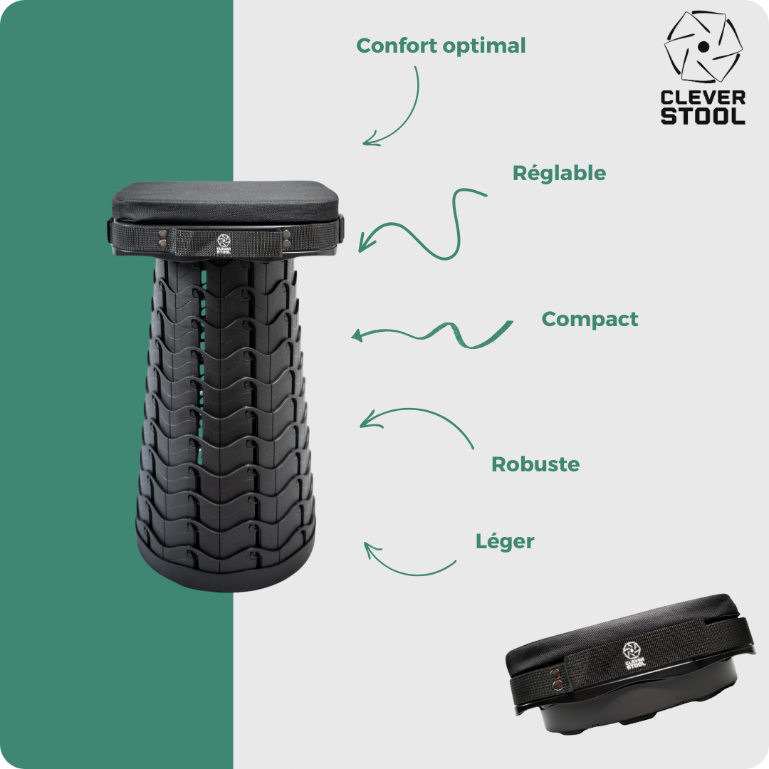 Tabouret CLEVERSTOOL Square™